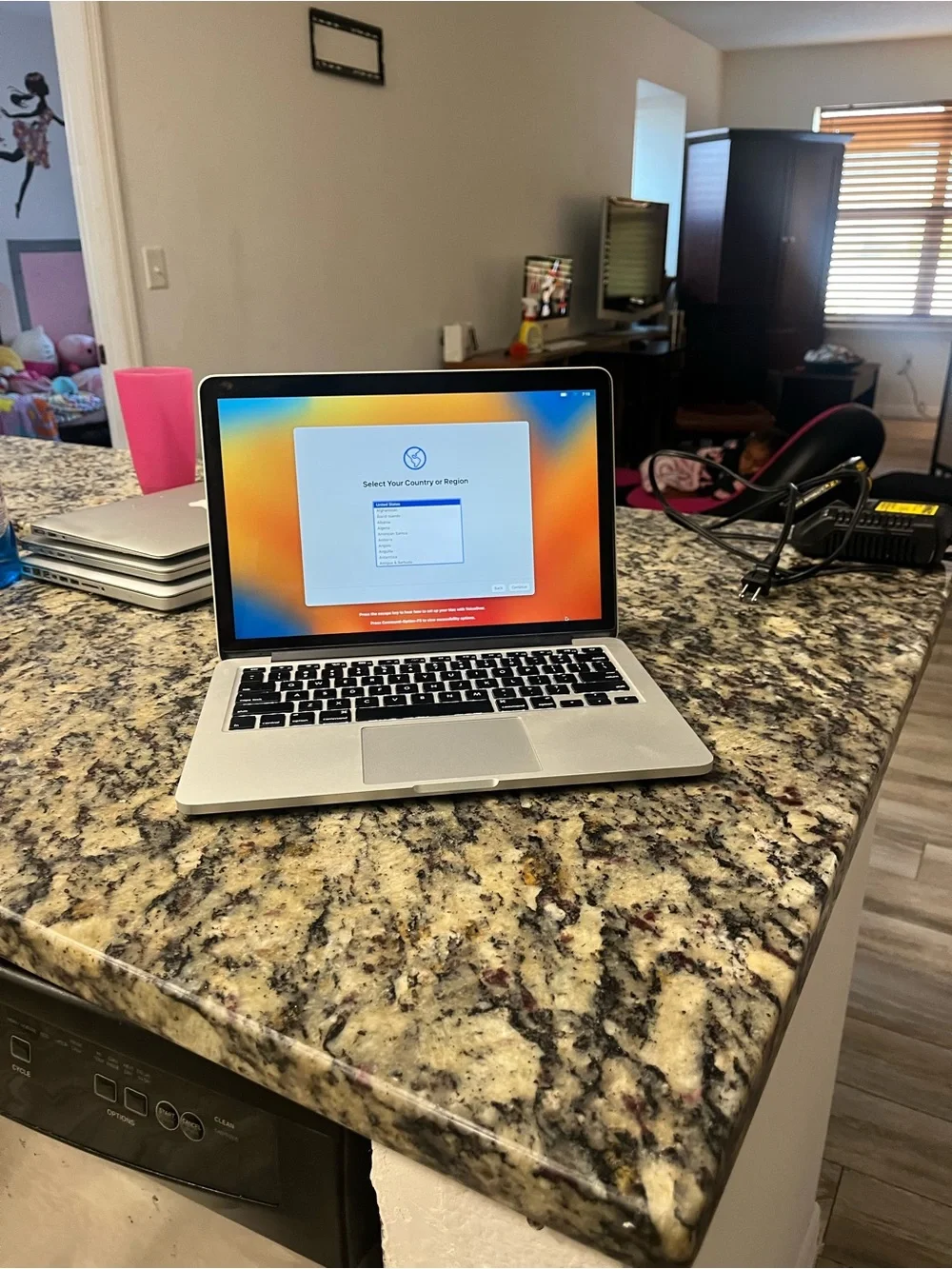 Apple Silver MacBook Pro with Black Backlit Keyboard used, Like New condition
